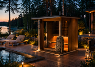foto sauna atardecer home